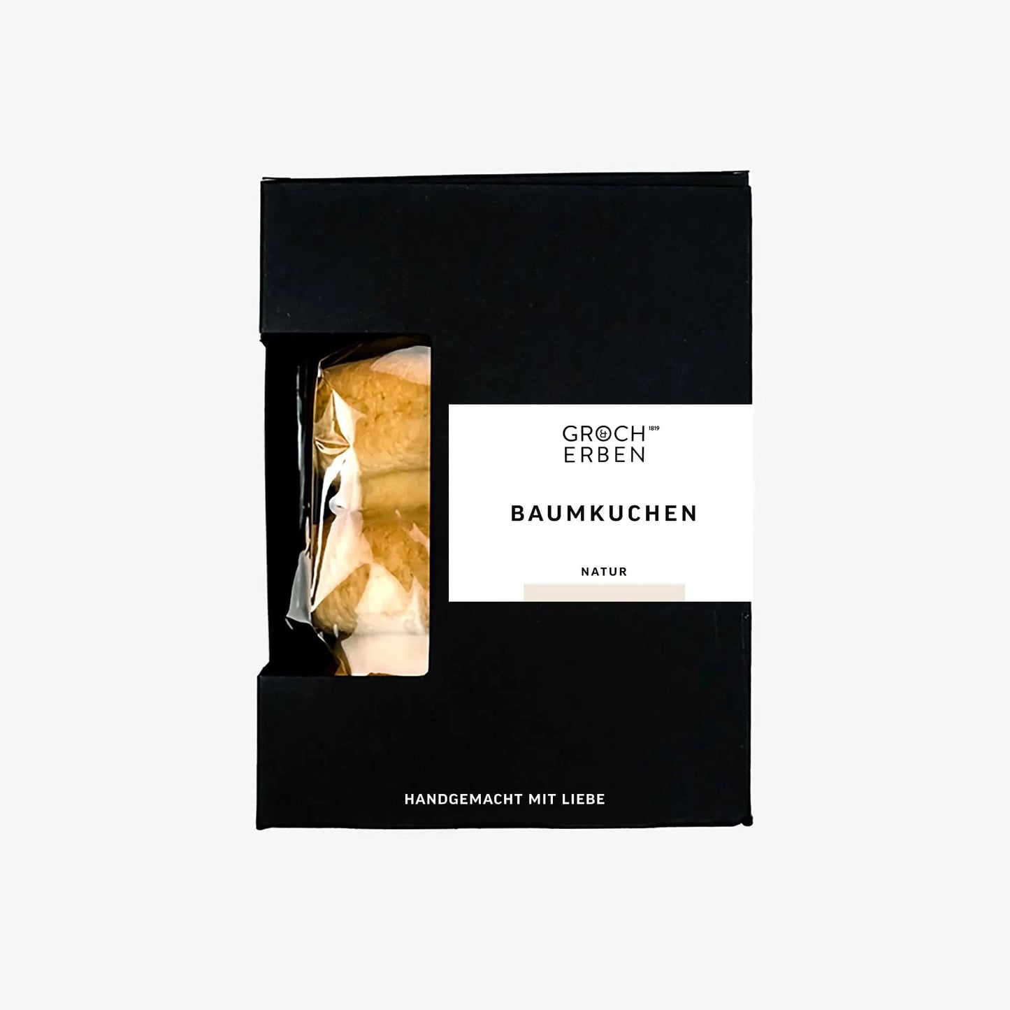 Baumkuchen ohne Schokolade - 3 Ringe mit Geschenkbox, handgebacken und traditionell | GROCH & ERBEN