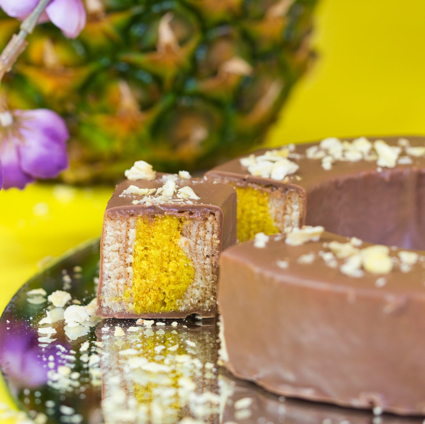 Pücklerbaum Baumkuchen Vollmilch Anschnitt